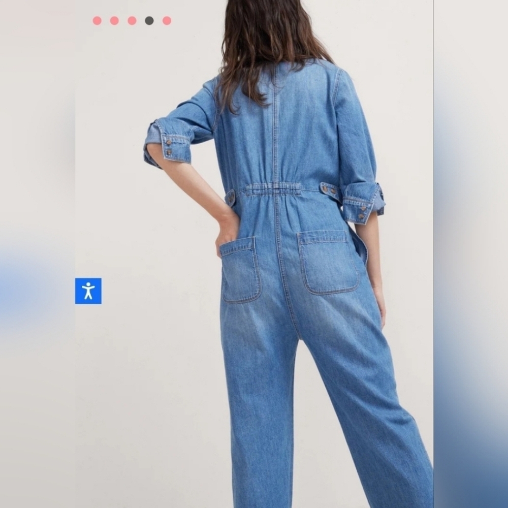 Hatch the everyday nursing denim jumpsuit, 2 ( medium ) - Picture 5 of 9